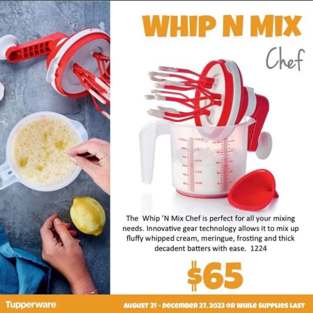 Tupperware Whip N Mix Chef 🧑‍🍳